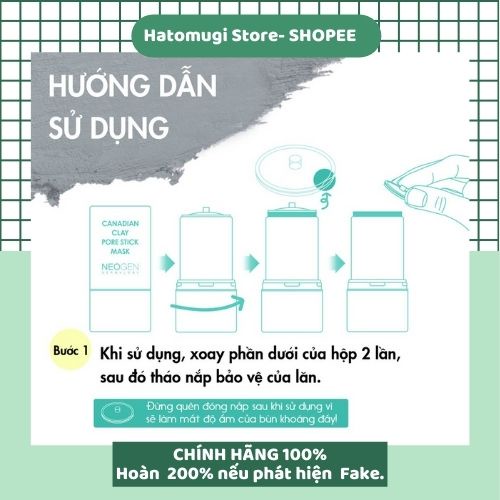 Thanh Lăn Mụn Đậu Đen Se Khít Lỗ Chân Lông Neogen Pore Cleansing Care System 28G [Cam kết hàng Auth]