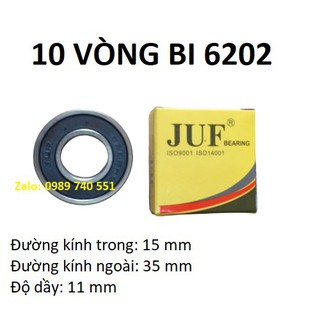 10 vòng bi 6202 JUF