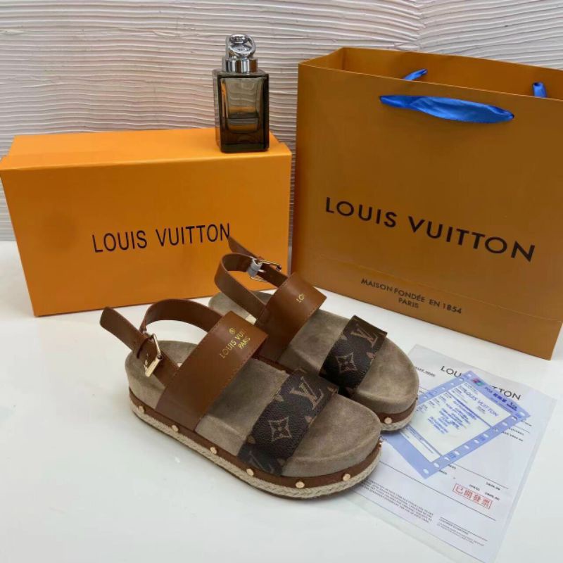 Sandan nữ  LV đế cói viền đinh hàng fullbox siêu hót