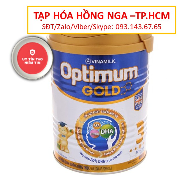 [ Giá Hủy Diệt ] SỮA BỘT OPTIMUM GOLD 3 900G