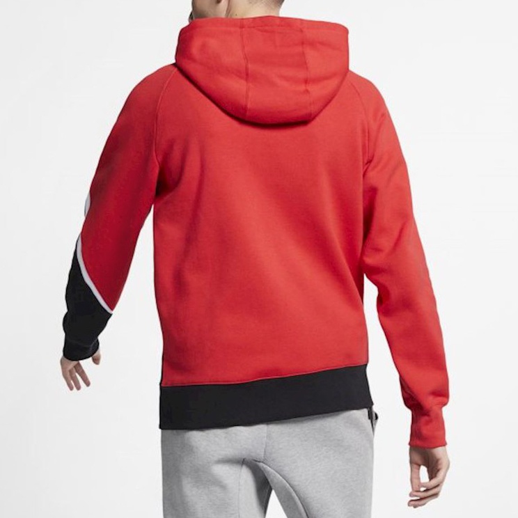 [HÀNG_CHÍNH_HÃNG] ÁO KHOÁC NỈ NIKE HBR LARGE SWOOSH FULL ZIP - ĐỎ