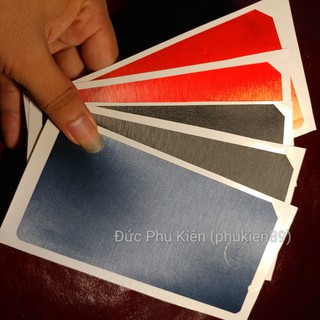 Miếng dán skin nhôm xước Sky A910 (Vega Iron 2) màu đỏ, xanh và đen