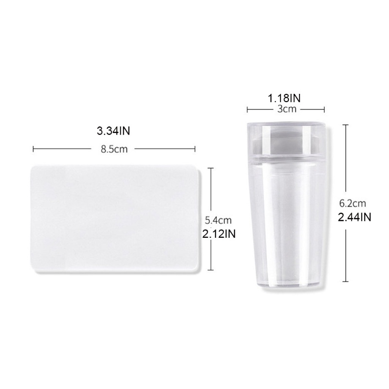 [Hàng mới về] Đầu nhấn in họa tiết móng tay bằng silicon tiện lợi