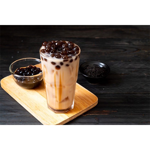 Trà sữa trân châu đen Ban Milk Tea 4 vị (8 set trà + trân châu)