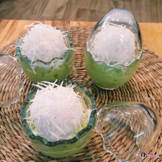 HỦ THUỶ TINH HÌNH TRỨNG LÀM PUDDING, BÁNH PLAN