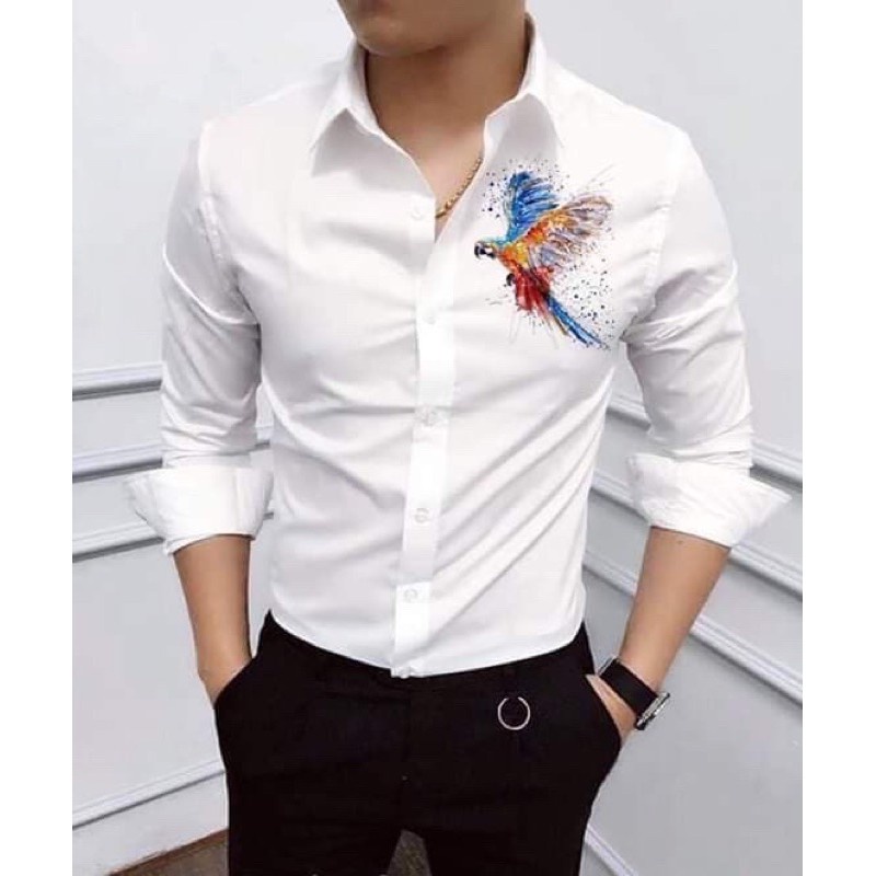ÁO SƠ MI NAM DÀI TAY HOẠ TIẾT VẸT 7 MÀU SIÊU CHẤT , VẢI LỤA THOÁNG MÁT , MỀM MẠI PHÙ HỢP MỌI THỜI TIẾT ( BIGSIZE M-6XL )