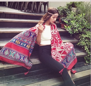 ♥️Khăn thổ cẩm phong cách boho ấn tượng