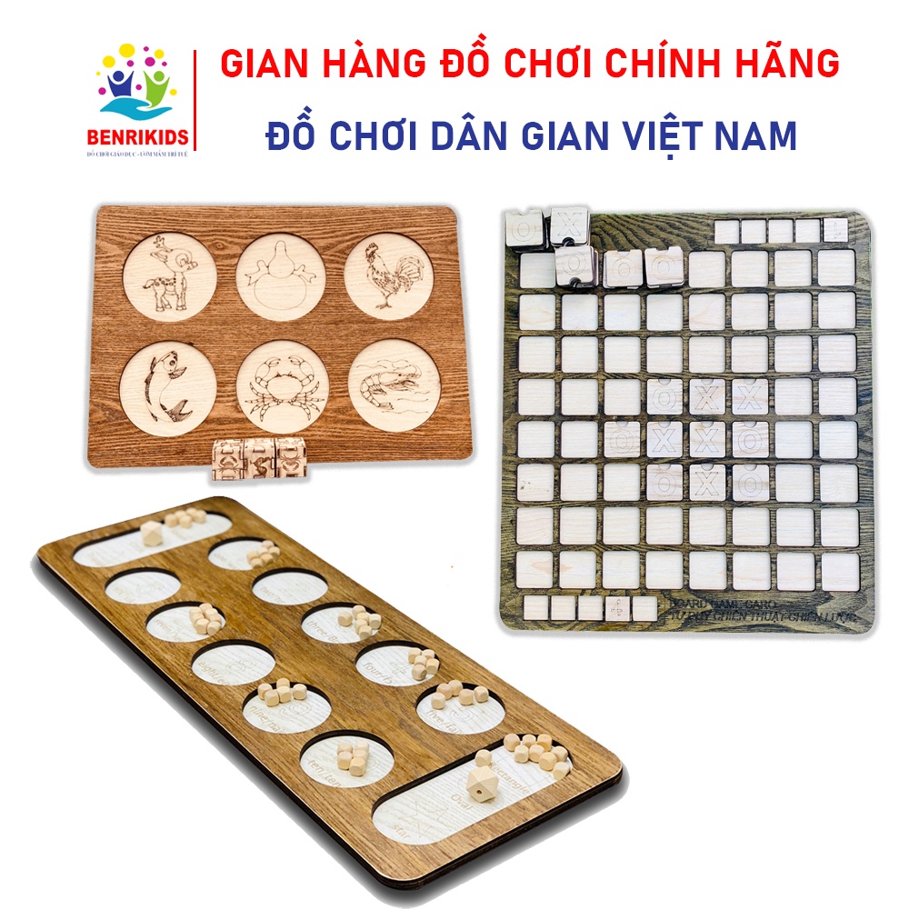 Tổng Hợp Boardgame Benrikids Trò Chơi Dân Gian Bằng Gỗ Vui Nhộn Cho Bé