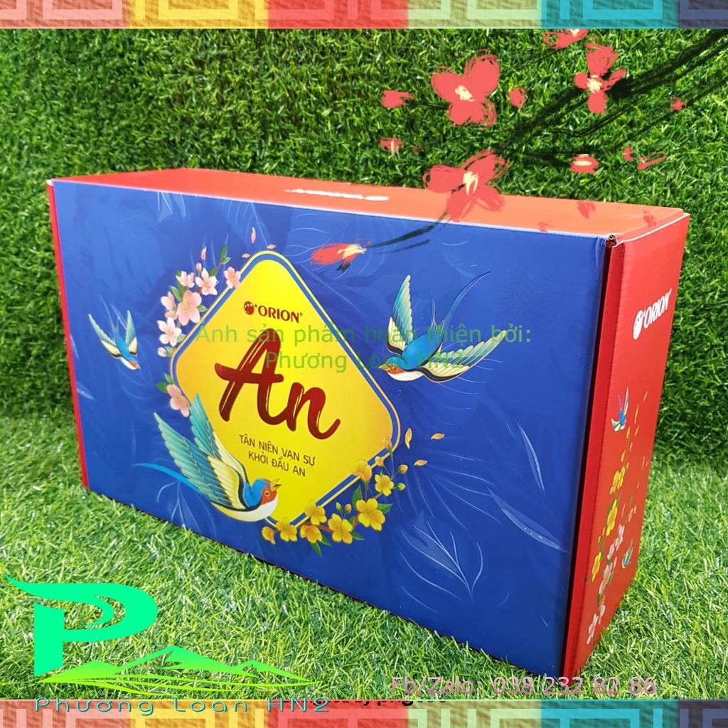 Bộ quà Tết Orion - Bình An II - Hộp quà An Size đại kèm Túi đựng, Bộ quà Tết sang trọng, đầy sắc Xuân, An lành, May mắn | BigBuy360 - bigbuy360.vn