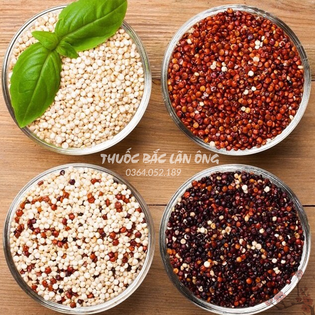 Hạt diêm mạch hữu cơ 100g ( Hạt quinoa trắng làm ngũ cốc dinh dưỡng thơm ngon dành cho người ăn kiêng)