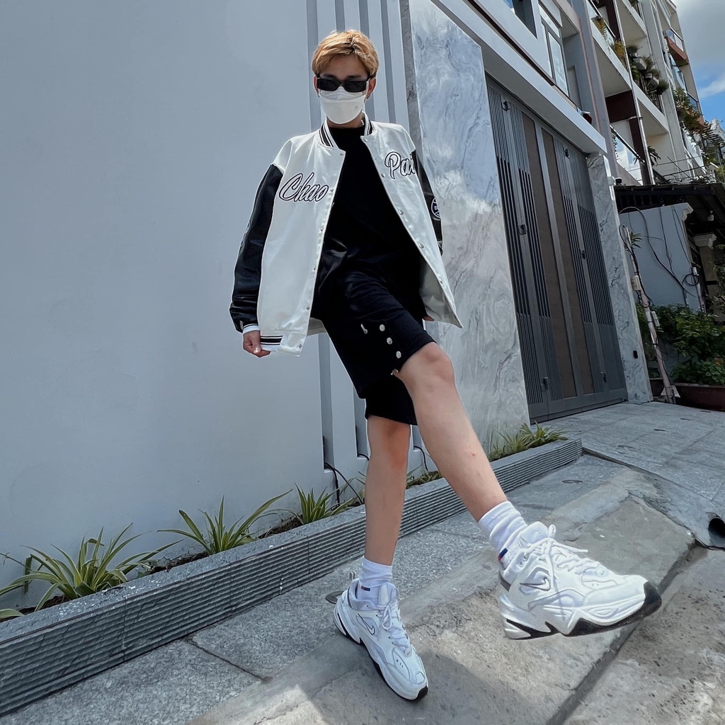 Áo khoác kaki tay da Varsity Chaopai TK-029 | GinHouse Shop