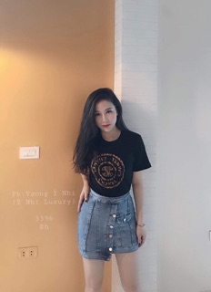 Chân váy bò xả hàng (ảnh clip thật)