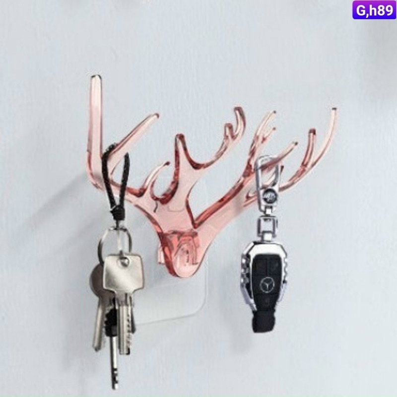 MÓC DÁN TƯỜNG MẪU MỚI HÌNH SỪNG HƯƠU TREO CHÌA KHOÁ ĐA NĂNG.89