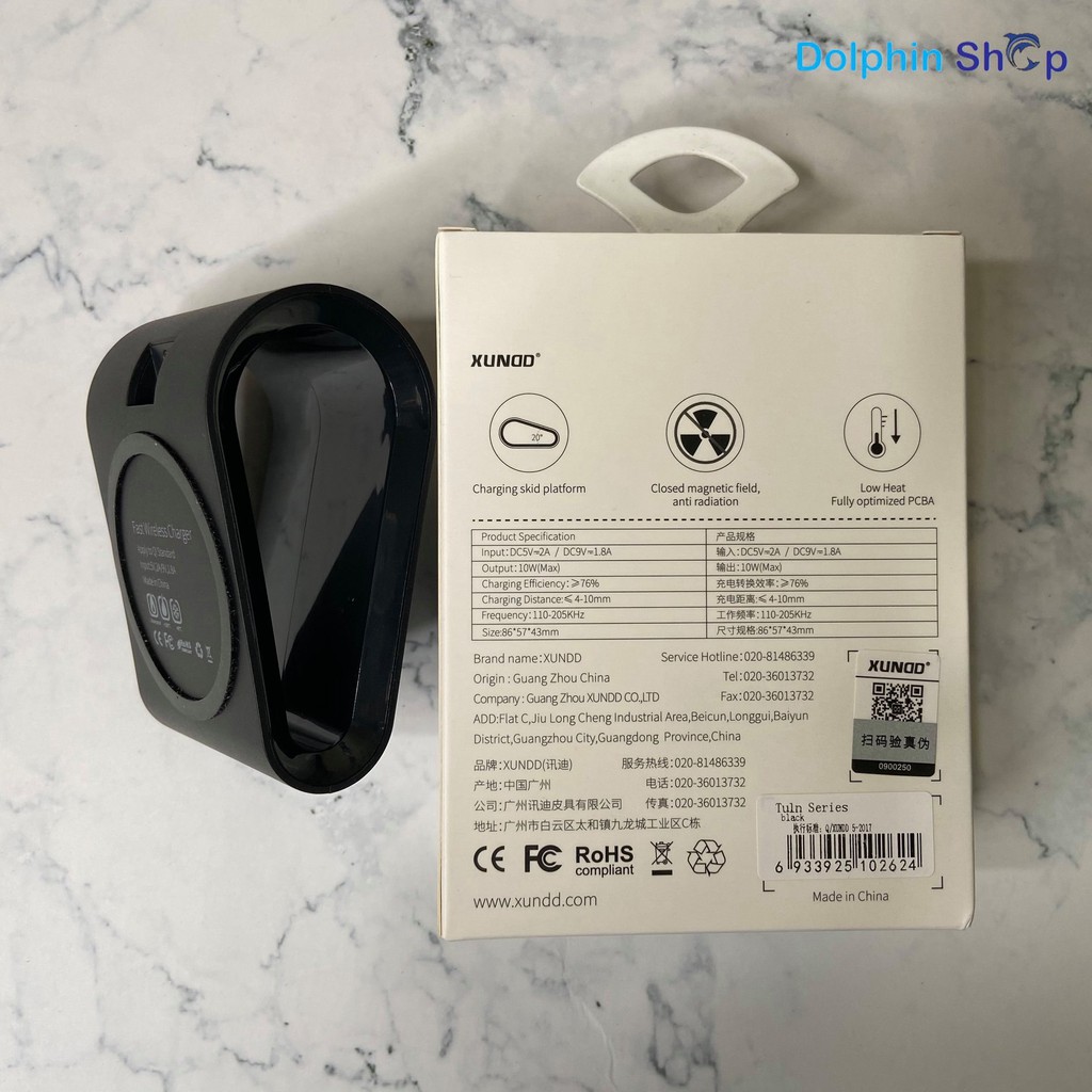 [Có Clip] Đế Sạc Không Dây Chuẩn QI Hỗ Trợ Sạc Nhanh Dành Cho iPhone, Samsung, Oppo