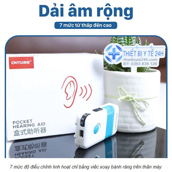 Máy Trợ Thính; Tai Nghe Trợ Thính Cho Người Điếc Nặng Chitu-CT27