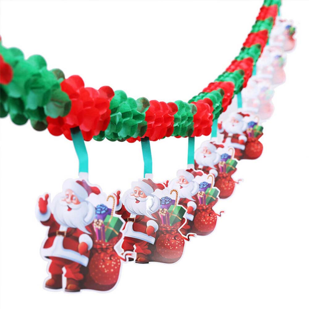 2023 Merry Christmas Banner Bunting Garland Hanging Flag XMAS Home Party Decor