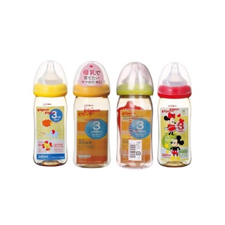 Bình sữa Pigeon nội địa Nhật thần thánh 160ml/240ml cổ rộng đủ màu