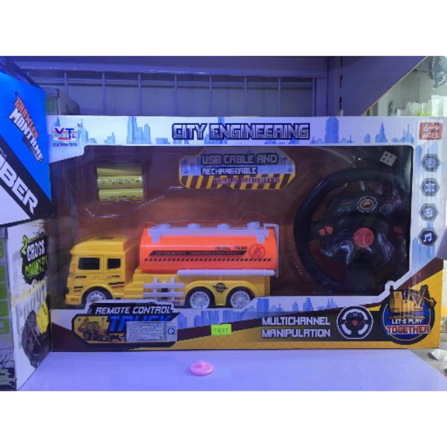 Bộ đồ chơi điều khiển xe chở xăng dầu