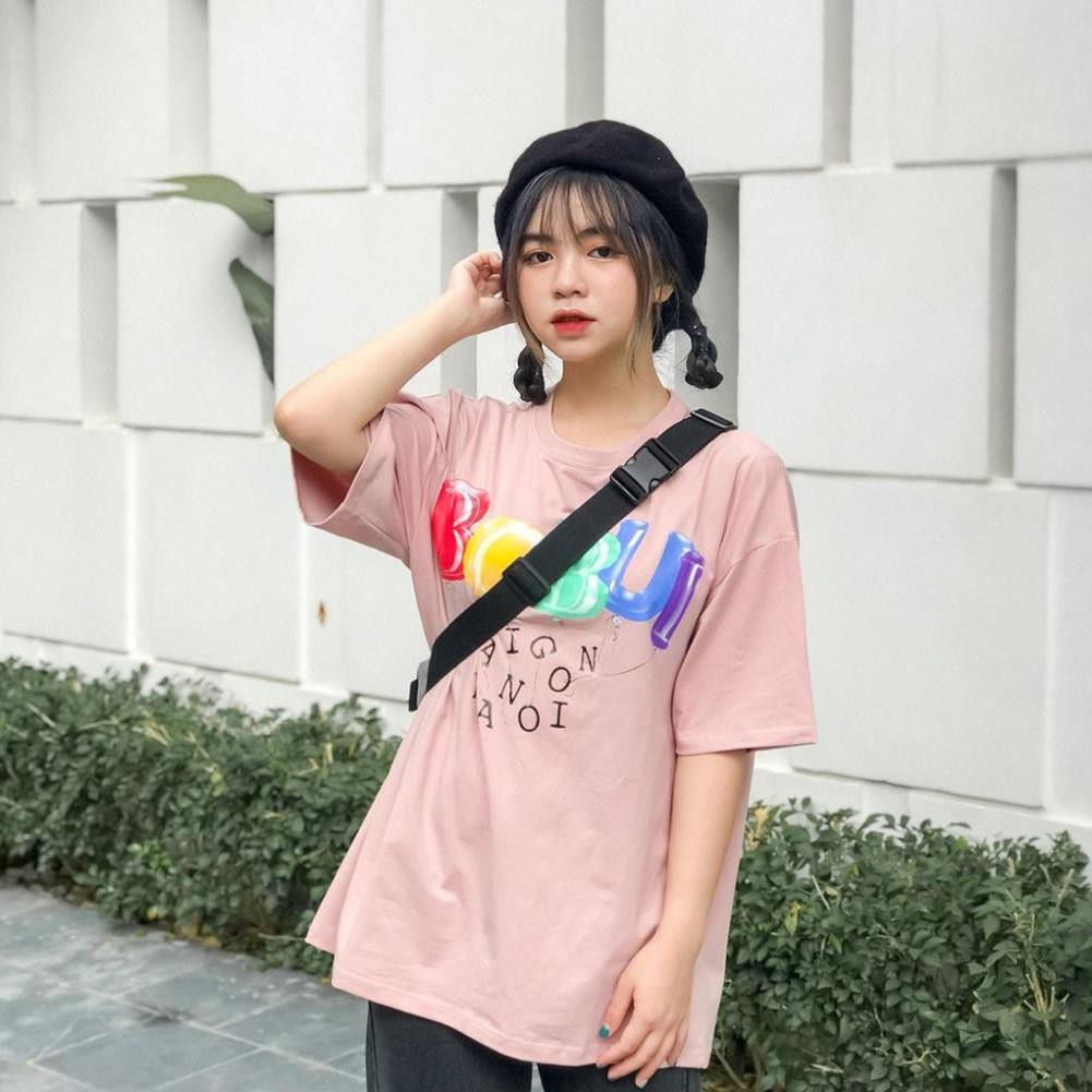 Áo thun BoBui Sài Gòn Hà Nội form rộng tay lỡ Unisex Nam Nữ - Leevin Store 😘 *