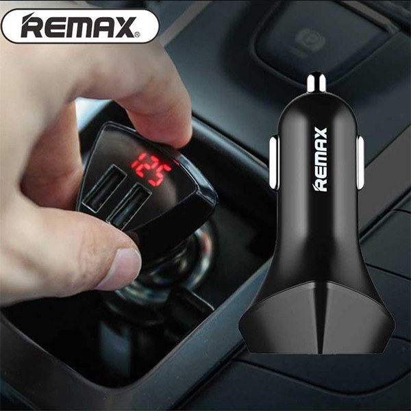 [FREE SHIP] Tẩu sạc Cao cấp Remax Aliens Thông Minh, 2 cổng USB, dòng ra Max 3.4A, có đèn LED báo điện áp [VN]