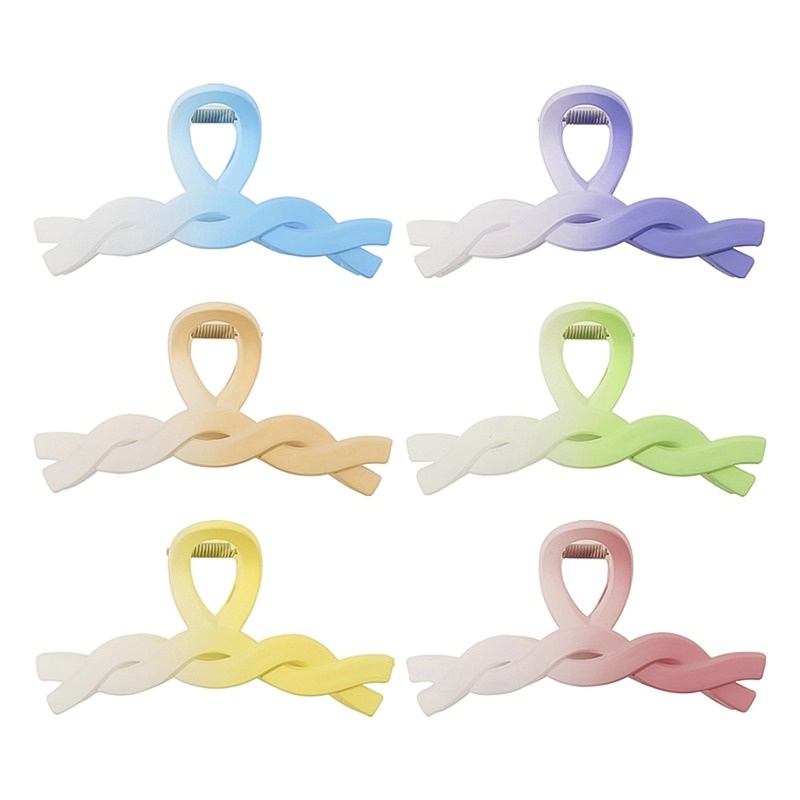 Kẹp Tóc Hình Vuông Màu Ombre Phong Cách Hàn Quốc Thời Trang Cho Nữ