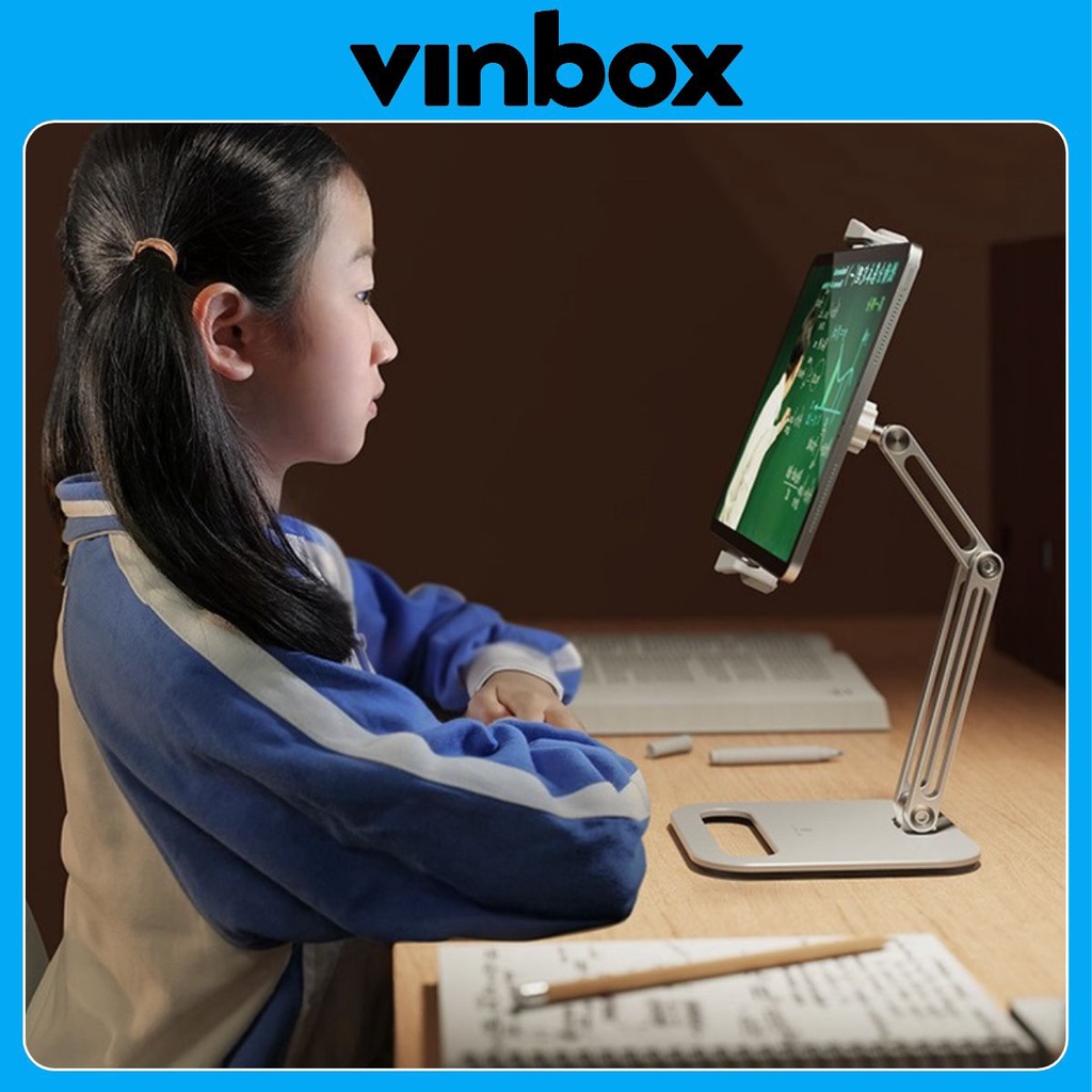 Giá đỡ máy tính bảng dạng kẹp và xoay 360 độ cho máy tính bảng điện thoại, tablet (iphone, Ipad, Surface, Samsung).