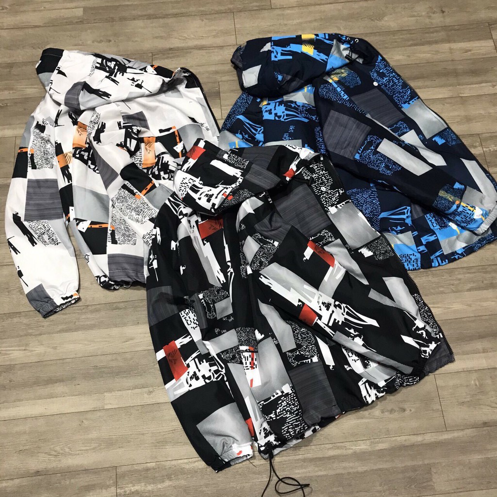 &lt; FREESHIP &gt; Áo khoác dù 3d unisex 2 lớp lót dù vải đẹp hot trent 2020, có túi trong