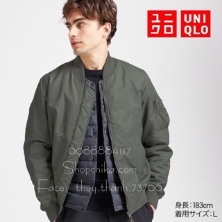 UNIQLO ÁO KHOÁC BOMBER NAM NHẬT BẢN