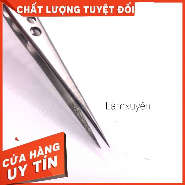NHÍP LỖ _ NHÍP ĐEN gắp mi tách mi ( nhổ lông yến...) inox cao cấp  thiết kế nhỏ gọn,độc đáo an toàn tiện lợi