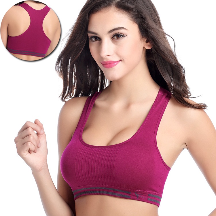 Áo bra tập Gym Yoga Aerobic vải thun dầy dặn, mặc tôn dáng nâng ngực, co giãn thoải mái, thấm hút mồ hôi A11