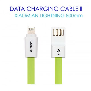 Cáp PISEN Flat Apple Lightning 800mm (Xanh lá)