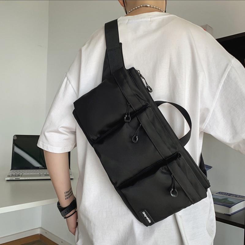 Túi Đeo Chéo Ngực Cỡ Lớn Bằng Nylon Thời Trang Hàn Quốc Cho Nam