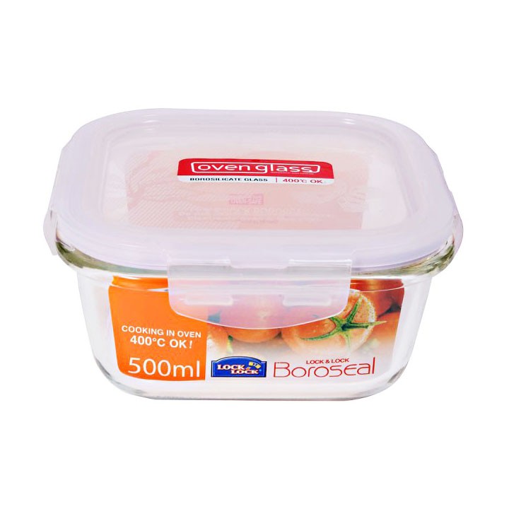 Thố thủy tinh vuông Lock&Lock LLG214 500ml