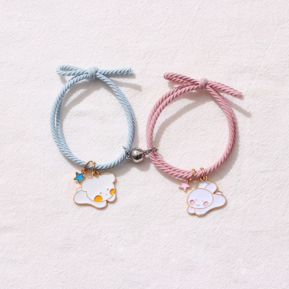 Vòng đeo tay nam châm hình thỏ kuromi sáng tạo dễ điều chỉnh phong cách Hàn Quốc làm quà tặng lễ tinh nhân cho nam và nữ