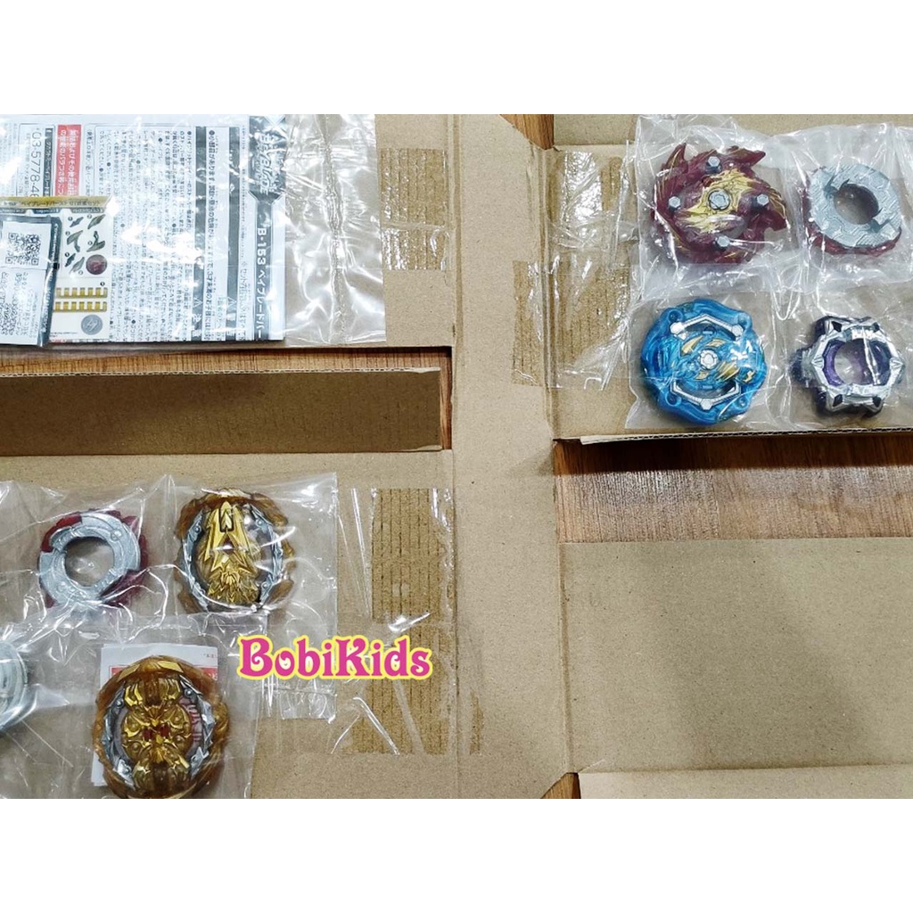 (Hàng hiếm) Bộ 4 con quay B153 Có 2 con quay chính Gold (B-153) Beyblade Burst B153 - TAKARA TOMY