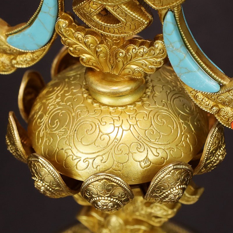 Bộ Bát Cát Tường Bộ 8 Món Cúng Dường Bộ Cát Tường Tây Tạng Bộ 8 Món Tây Tạng 16Cm Người Gieo Duyên
