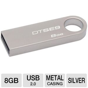 USB DTSE9 8GB thiết kế nhỏ gọn vỏ kim loại chống nước