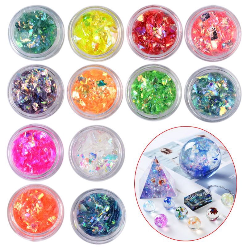 Set 12 hộp giấy màu đa sắc dùng làm đồ trang sức thủ công đa năng tiện dụng