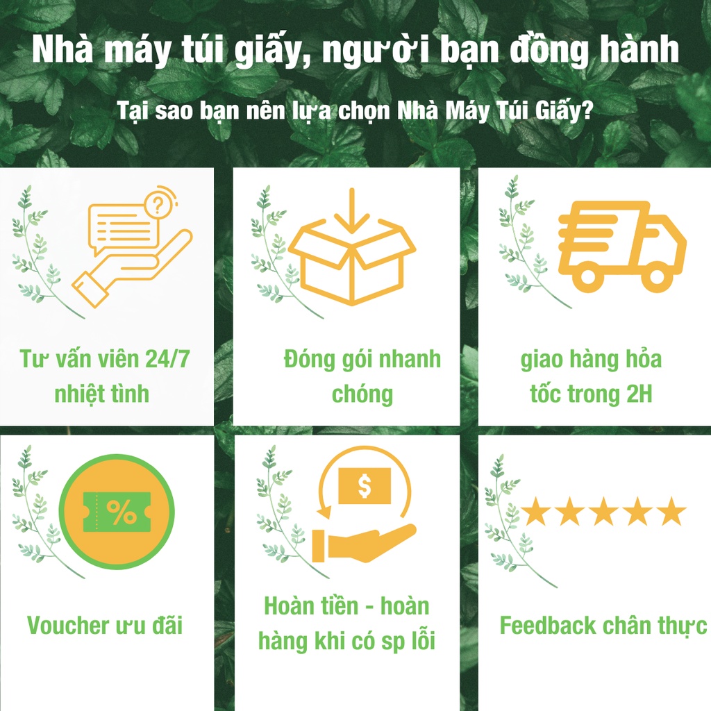 SET 50 Túi giấy đựng quà Thankyou Đen Size M đựng quà