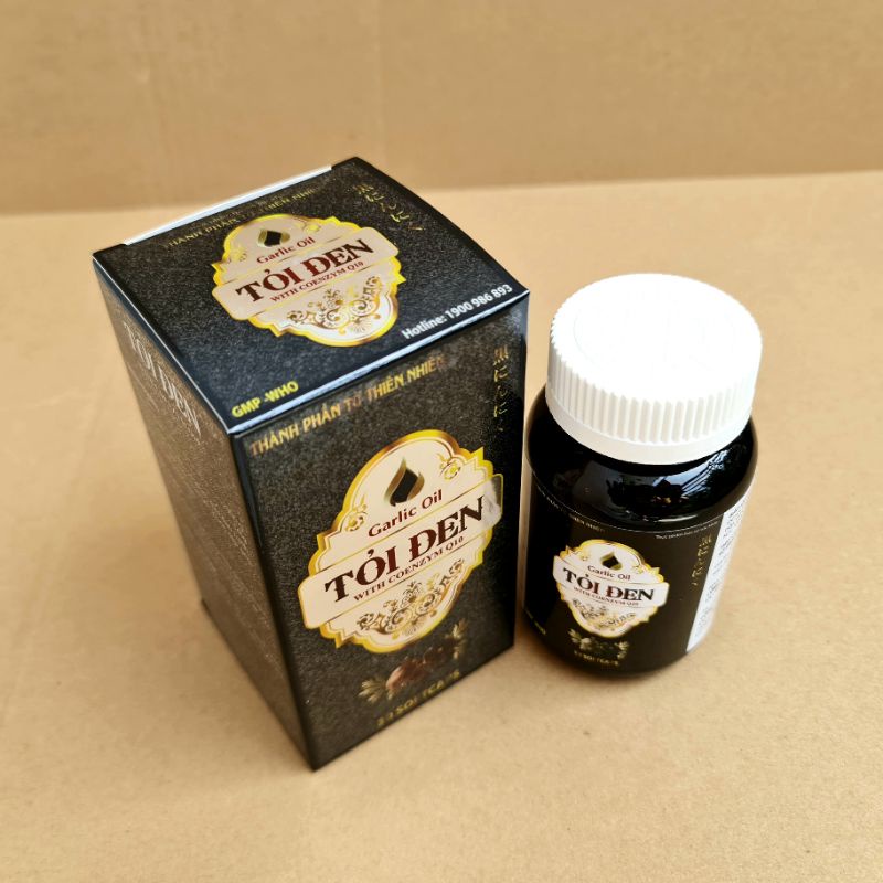 Tỏi đen With Coenzym Q10 - Tăng sức đề kháng, bảo vệ tim mạch - Hộp 30 viên