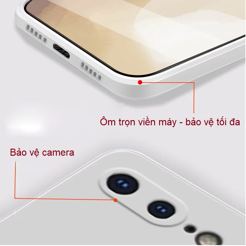 Ốp lưng iPhone Vuông cạnh Gấu Thời trang 7-7plus đến 12promaxu