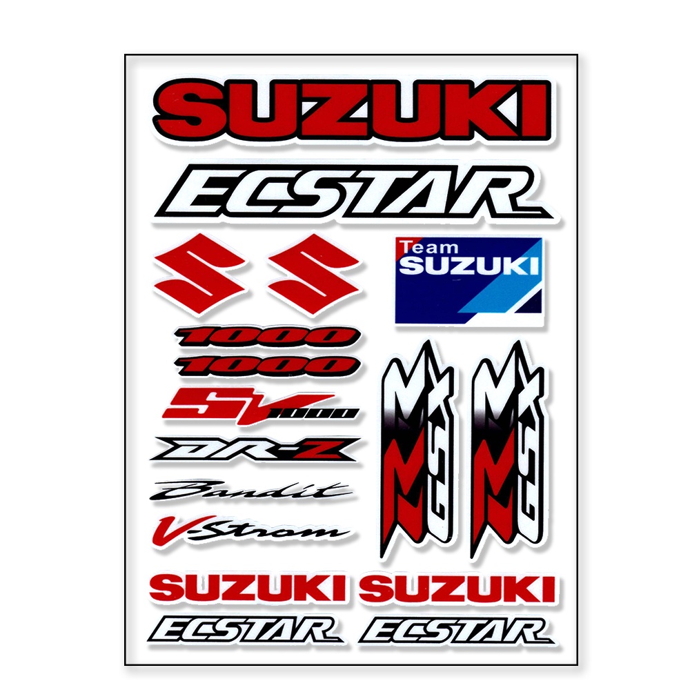 Miếng logo Suzuki phản quang dán trang trí xe hơi / xe máy