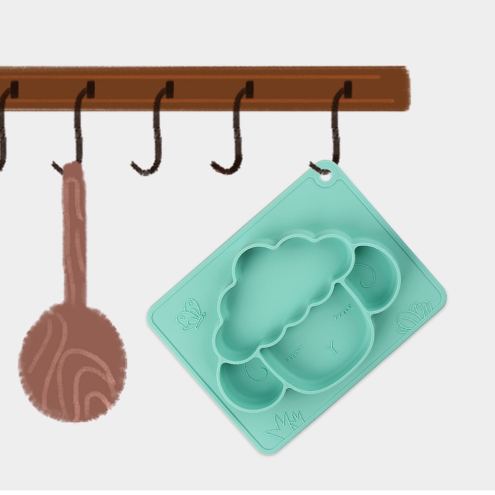 Đĩa Ăn Bằng Silicone Chống Trượt Chống Rơi Dành Cho Bé