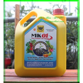 Phân bón đa năng poly humat – đầu trâu mk 01 – can 5 lít
