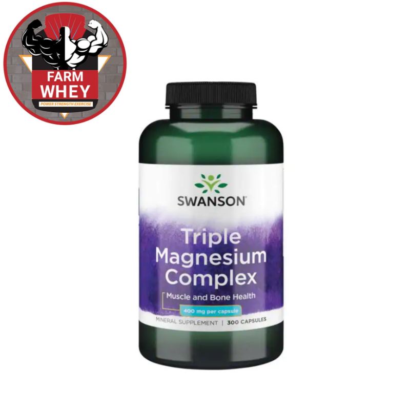 (SWANSON) Viên Bổ Sung Triple Magnesium Complex ( 400mg / 1 viên )