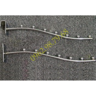 Tay bi inox 7 nút treo quần áo 10 chiếc