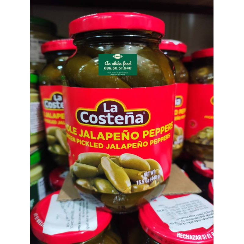 Trái Ớt Ngâm Mexico La Costena Pickled Jalapeño Peppers