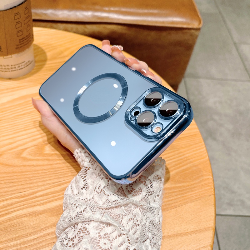 Ốp Điện Thoại iPhone 14 plus 11 12 13 Pro Max case ốp lưng điện thoại iphone 14 promax Dẻo Tráng Gương Trong Suốt Kèm Khung Bảo Vệ Camera Sang Trọng Cho