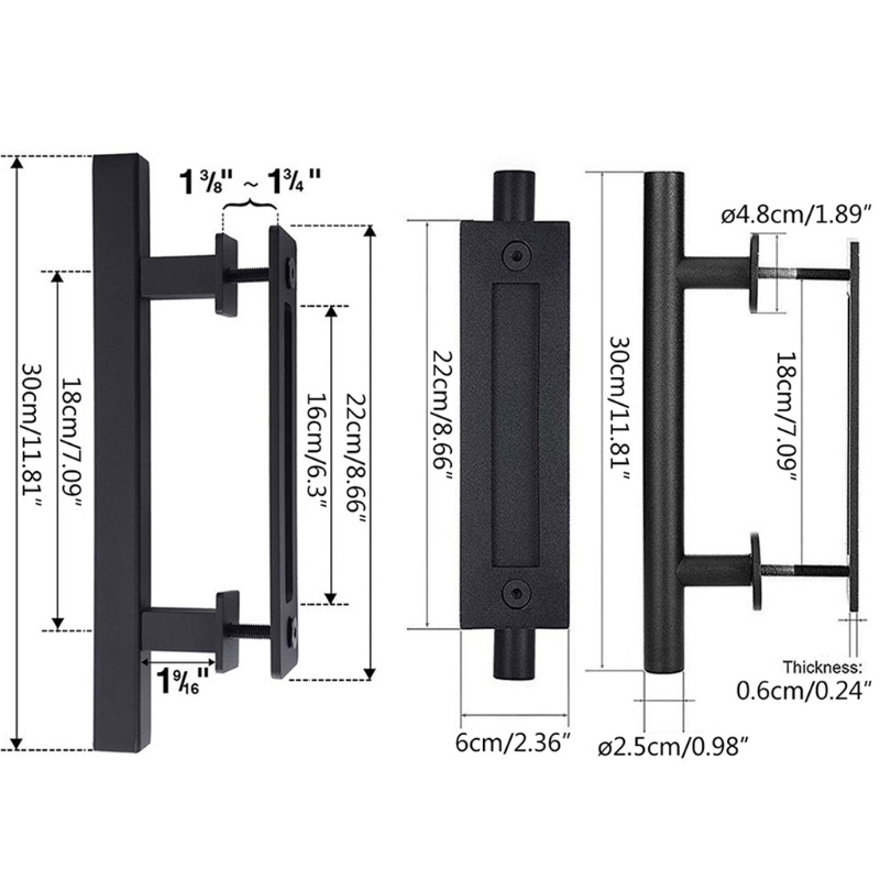 Tay Nắm Cửa Kéo Bằng Thép Carbon Tinh Tế Tiện Dụng Cho Gia Đình / Văn Phòng