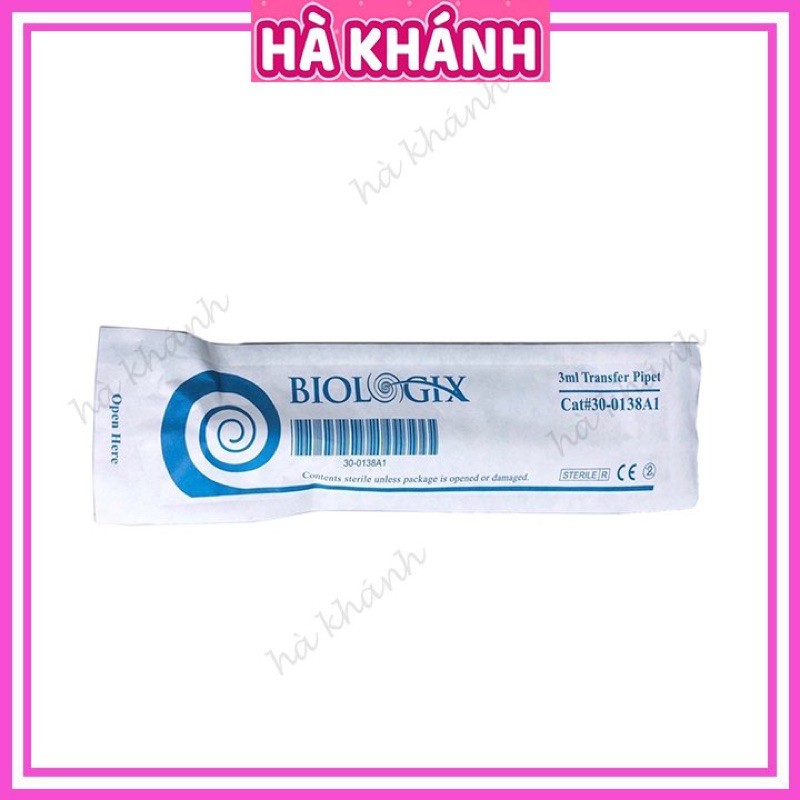 10 Ống hút sữa tiệt trùng Biologix/ Bioseen 3ml nhập khẩu Mỹ